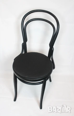 Дървени трапезни столове мека седалка черни, снимка 5 - Столове - 50730656
