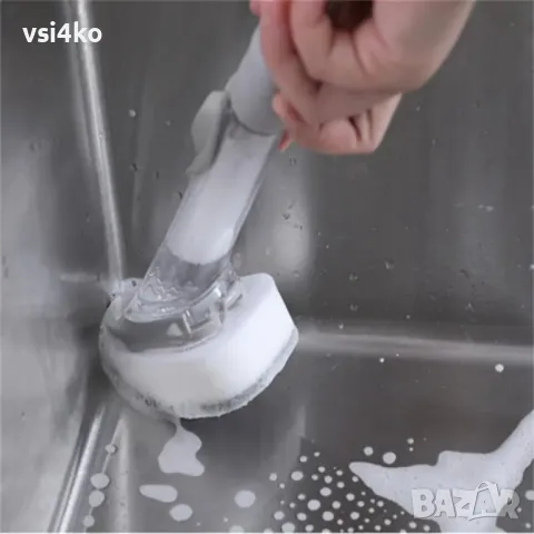 Четка за миене с резервоар + 2 резервни приставки, снимка 7 - Други - 50240742