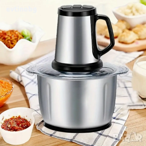 Многофункционален кухненски чопър MAXTOP, 5 литра, снимка 4 - Кухненски роботи - 53926875