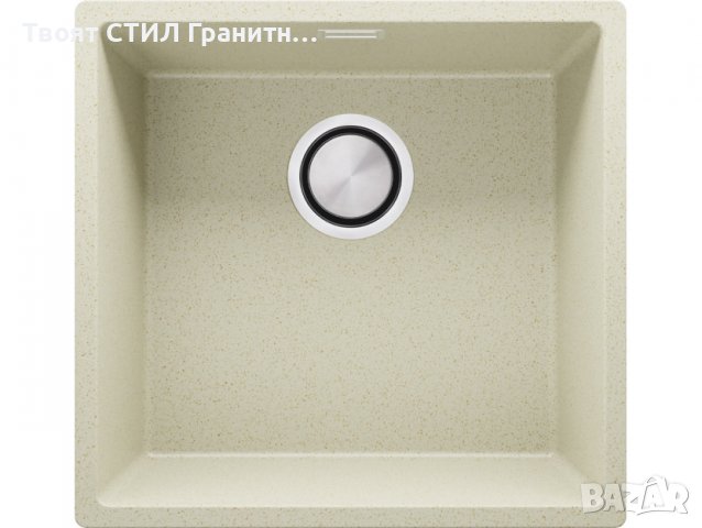 Кухненска Мивка от Гранит модел Лондон Слим 460 x 440 мм - сив