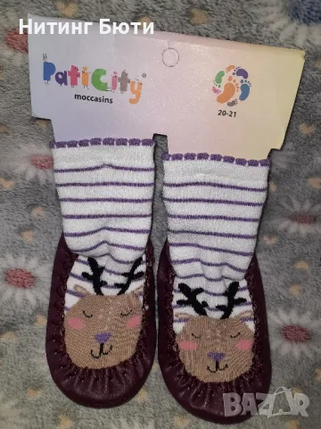 чорапи с кожена подметка, снимка 7 - Бебешки чорапи - 47905611