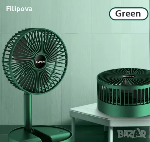 Компактен, модерен и преносим мини вентилатор, снимка 3 - Вентилатори - 50690651