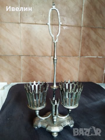 метална поставка за клечи за зъби арт деко