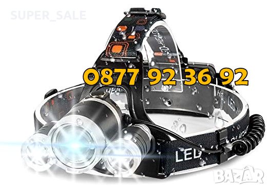 ТРОЕН LED челник, фенер за глава, прожектор, модел: BL-3000 , снимка 3 - Къмпинг осветление - 30151995