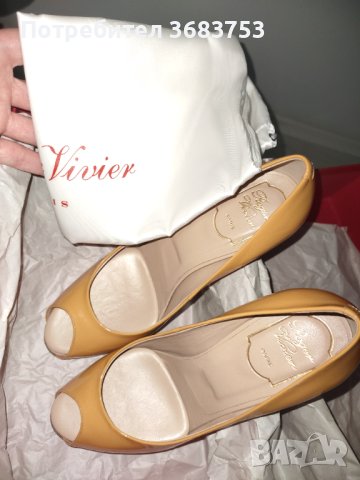 Roger Vivier обувки,размер 37.5,нови,с торбичка за съхранение,без кутия., снимка 3 - Дамски елегантни обувки - 40431802