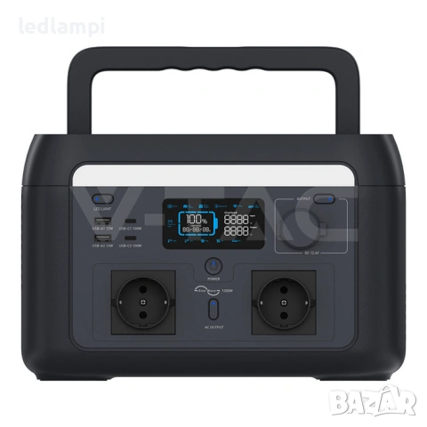 1000W / 614Wh Преносима Захранваща Станция с LiFePO4 Батерия и Wi-Fi, снимка 4 - Друга електроника - 54137744