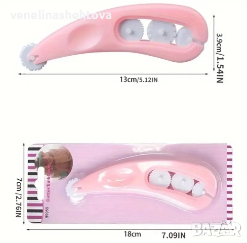 Ембосер резачка с 4 валяка за декориране на фондан за декорация на торта 