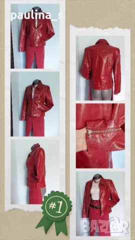 Лотове / M / XL - Лот от кадифено яке с пола / Червен лот / Естествена кожа яке и Дънки , снимка 14 - Други - 48728214