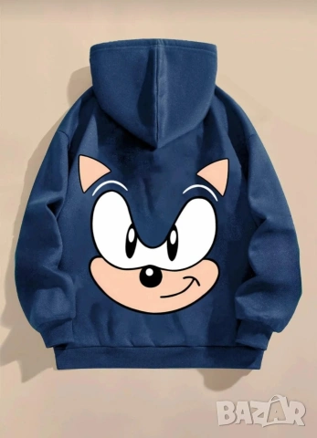 Детски суичър с качулка Sonic, снимка 2 - Детски комплекти - 53213521