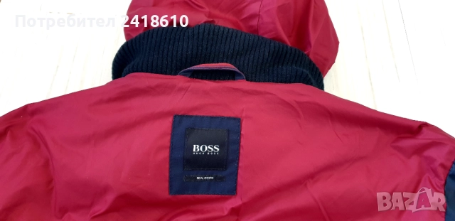 Hugo Boss Mens Down Water Repellent Jacket Size 54 / XL ОРИГИНАЛ! Мъжко Зимно пухено Яке - Парка!, снимка 2 - Якета - 52225771
