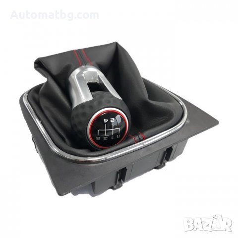 Топка с маншон за скоростен лост Automat, За VW GOLF GTI, 5 скорости, Черен, снимка 5 - Аксесоари и консумативи - 37933363