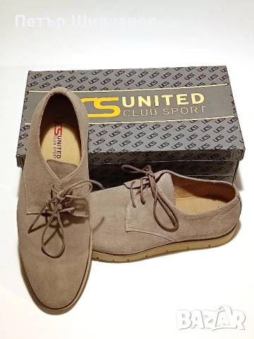 Мъжки обувки набук бежови, снимка 7 - Мокасини - 52222426