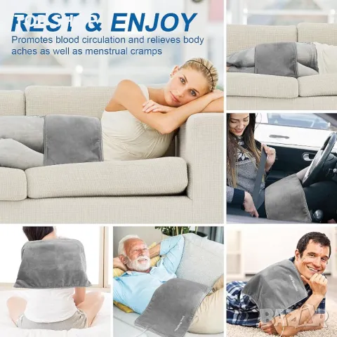 Електрическа нагревателна подложка, USB зареждаща,30x60 см, снимка 6 - Друга електроника - 48632884