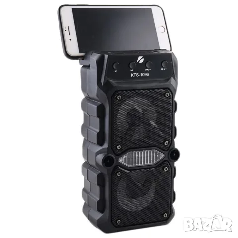 Bluetooth парти тонколона 1TECH KTS-1096, 2x5W, 2x3", FM, USB, MicroSD, RGB, караоке, снимка 4 - Bluetooth тонколони - 56314533