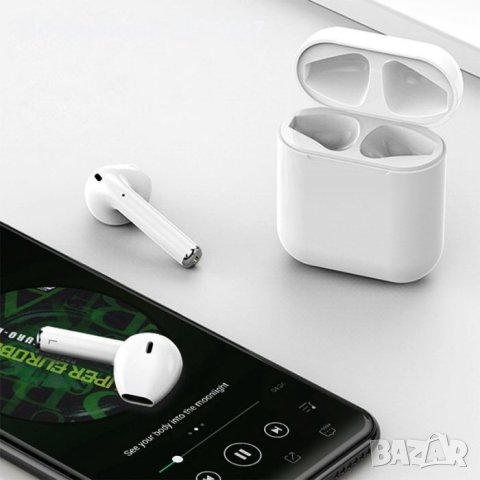 Безжични слушалки i12 TWS с Bluetooth 