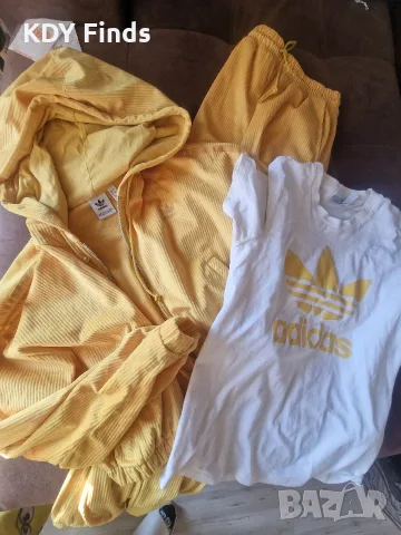 Adidas Уникален жълт екип, снимка 3 - Спортни екипи - 56426321