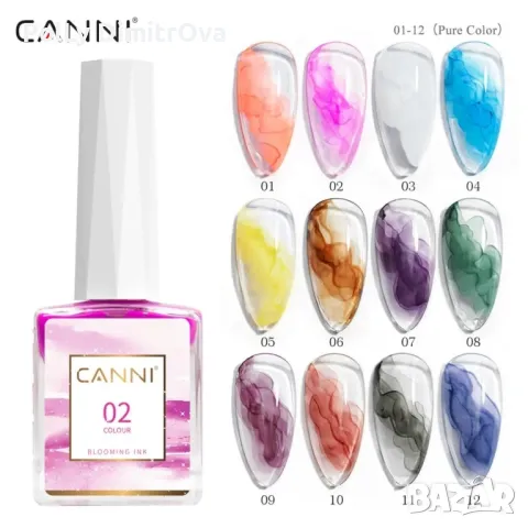 Ново ! Акварелни капки / блуминг гел CANNI- 9ml