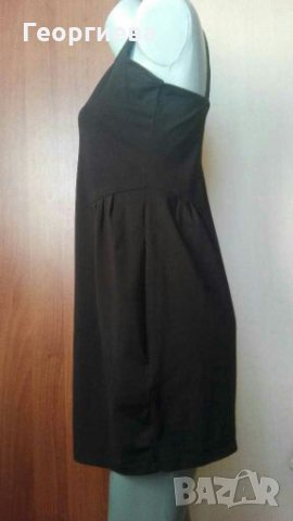 Черна рокля тип сукман, от памучно трико👗🍀M/L,L👗🍀арт.4192, снимка 2 - Рокли - 29946137