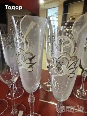 Сватбени ритуални чаши, снимка 7 - Сватбени аксесоари - 50316078