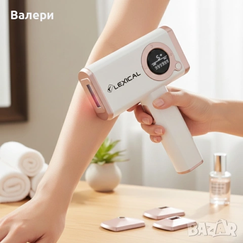 Лазерен уред за епилация Lexical LLH-5580 с охлаждаща функция и 999 999 светкавици