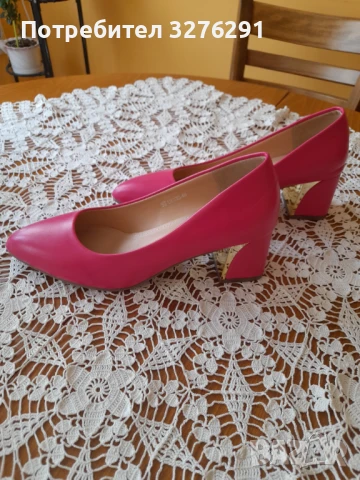 Цикламени обувки р.39, снимка 2 - Дамски елегантни обувки - 50638145