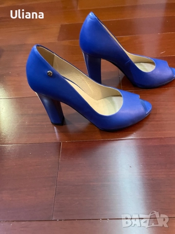 Дамски обувки висок ток кожа, снимка 3 - Дамски обувки на ток - 51918476