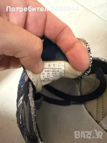 Мъжки маратонки Armani Exchange 42.5 (28см), снимка 8 - Маратонки - 55924709