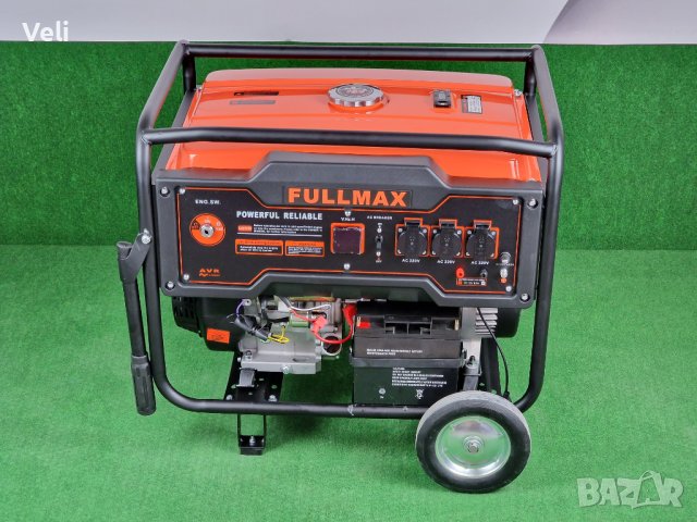 Генератор за ток 6.5kw монофазен с ел. стартер и акумулатор, снимка 5 - Генератори - 39301823