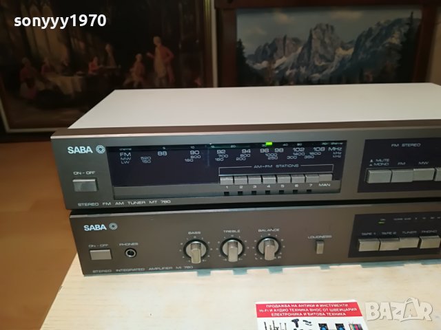 saba tuner+saba amplifier-внос germany 0706221200, снимка 11 - Ресийвъри, усилватели, смесителни пултове - 37007844