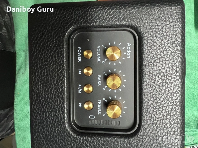 Lonzuer Action Retro дървен преносим Bluetooth високоговорител, подобрен бас, Bluetooth 5.3, 60W, снимка 7 - Bluetooth тонколони - 51642642