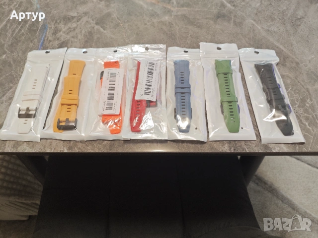 Силиконови каишки за часовник 22 мм.