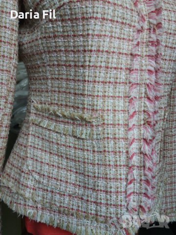 СТРАХОТНО сако в розово-бежови цветове , снимка 3 - Сака - 39412644