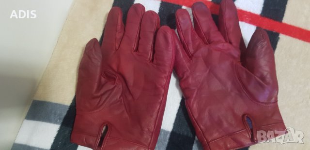 Червени мъжки ръкавици /ест кожа /Club Argentino / M /made in Italy/разпродава, снимка 7 - Екипировка - 38443874