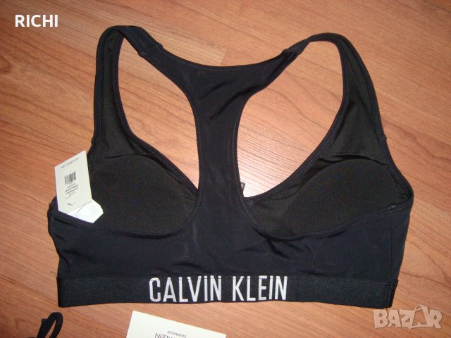 CALVIN KLEIN – Бански комплект черен тип бюстие, снимка 9 - Бански костюми - 36727632