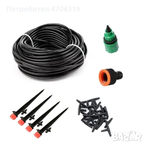 Напоителна система за двор или градина -15метра , снимка 4 - Градинска техника - 53127736