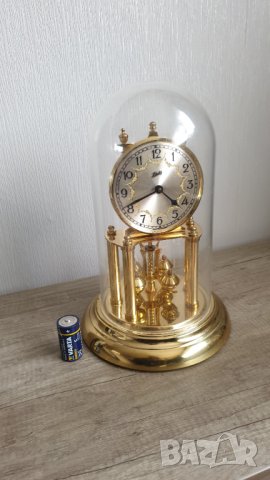 Голям немски настолен кварцов часовник с колба Schatz, снимка 11 - Антикварни и старинни предмети - 44230002
