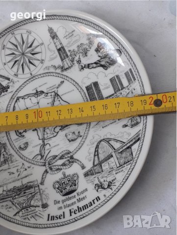 Немска декоративна порцеланова чиния , снимка 3 - Колекции - 31578724