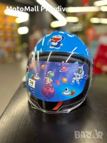 Ново! Детска скутерска каска различни разцветки с визьор добра изработка , снимка 5 - Аксесоари и консумативи - 48719782