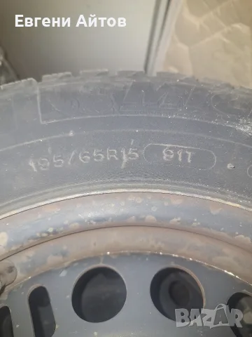 Железни джанти с зимни гуми , снимка 2 - Гуми и джанти - 55954426