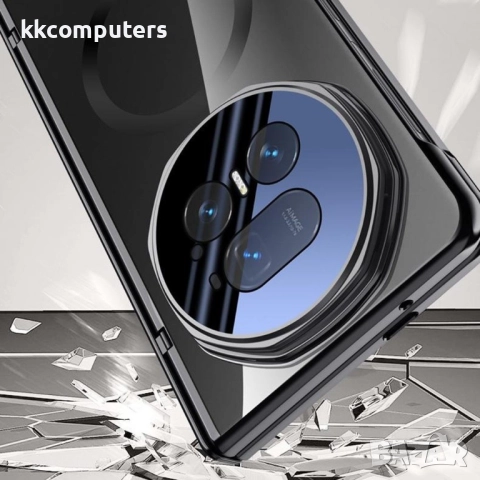 Honor Magic V5 5G Магнитен Калъф PC + Акрилен Гръб със Скрийн Протектор Anti-Spy и Стойка за Камера , снимка 11 - Калъфи, кейсове - 51439088