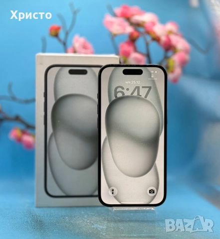 ГАРАНЦИОНЕН!!! Apple iPhone 15, 128GB, 5G, Black