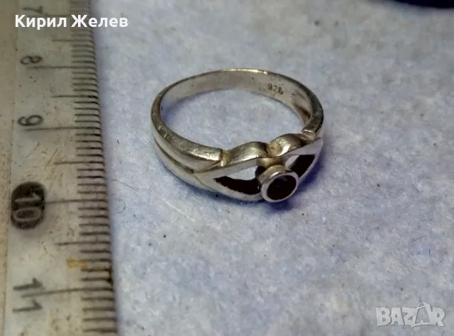 СТАР АНГЛИЙСКИ СРЕБЪРЕН ПРЪСТЕН СРЕБРО 925 с ГНЕЗДО За ВГРАЖДАНЕ на СКЪПОЦЕНЕН КАМЪК 47545