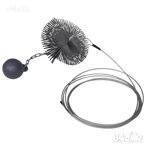 vidaXL Кръгла четка за почистване на комин, диаметър 15 см