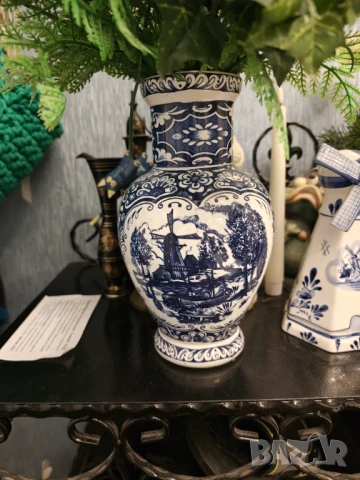 Delft порцеланова ваза, снимка 2 - Декорация за дома - 51183941