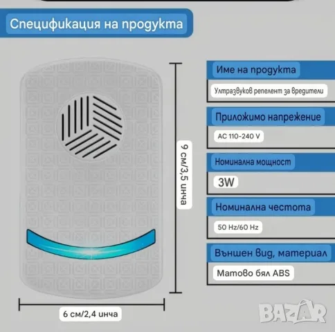 Устройство /2броя / за прогонване на гризачи и вредители , снимка 8 - Други стоки за дома - 55880614