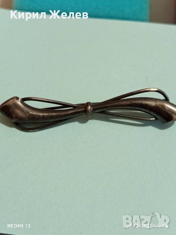 ВИНТИДЖ СРЕБЪРНА БРОШКА в СТИЛ АРТ ДЕКО за КОЛЕКЦИОНЕРИ 50784, снимка 2 - Колиета, медальони, синджири - 52858055