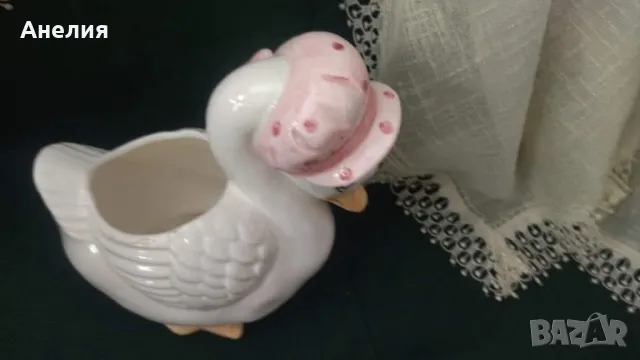 Патица кашпа, снимка 2 - Декорация за дома - 49121231