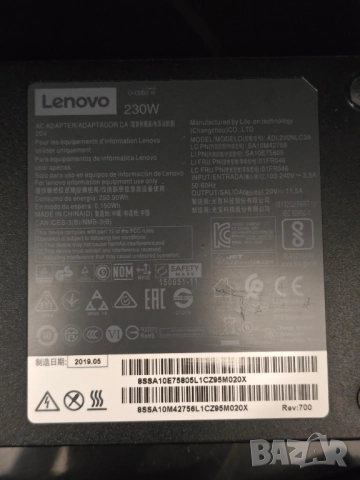 Оригинално зарядно за Lenovo Legion, снимка 3 - Кабели и адаптери - 52109848