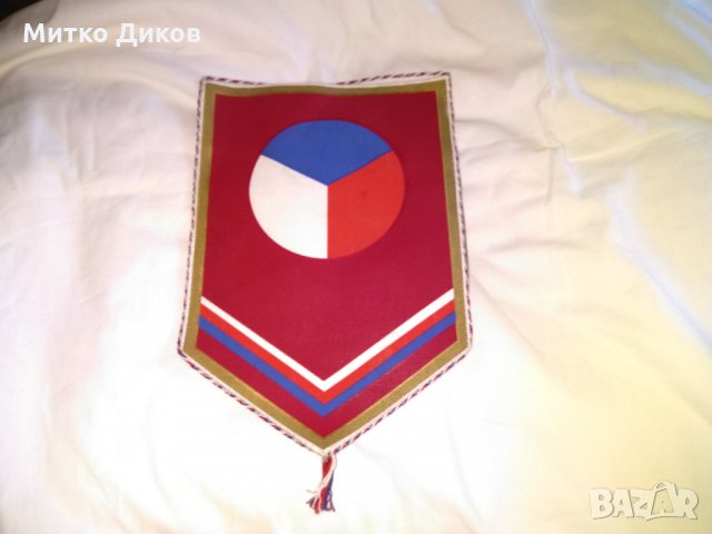 Дукла Прага футболно флагче от соца 250х175мм, снимка 5 - Футбол - 30072201