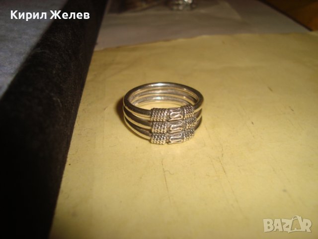 СТАР СРЕБЪРЕН РЕТРО ПРЪСТЕН ВИСОКА ПРОБА СРЕБРО МАЙСТОСКИ - Тип КРАЛСКА ПЛЕТКА ОРНАМЕНТИКА 27349, снимка 5 - Антикварни и старинни предмети - 36797995